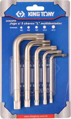 King Tony Zestaw kluczy Spline M5 - M12 5szt. (20505PR01)