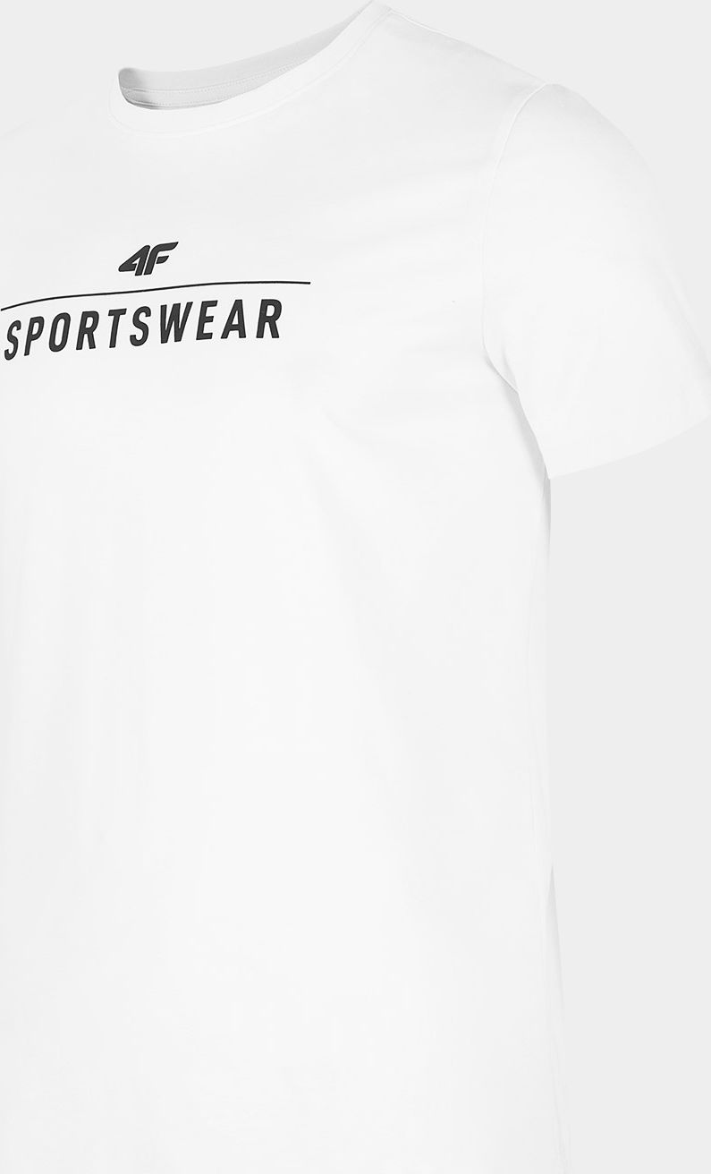 4f Koszulka męska H4Z22-TSM354 Biały r.M