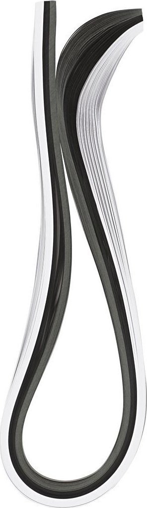 Paski do quillingu 5mmx78cm Czarno-Białe