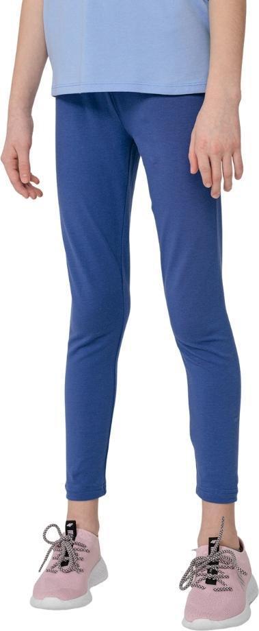 4f Legginsy dla dziewczynki 4F niebieskie HJL22 JLEG001 33S : Rozmiar - 146cm
