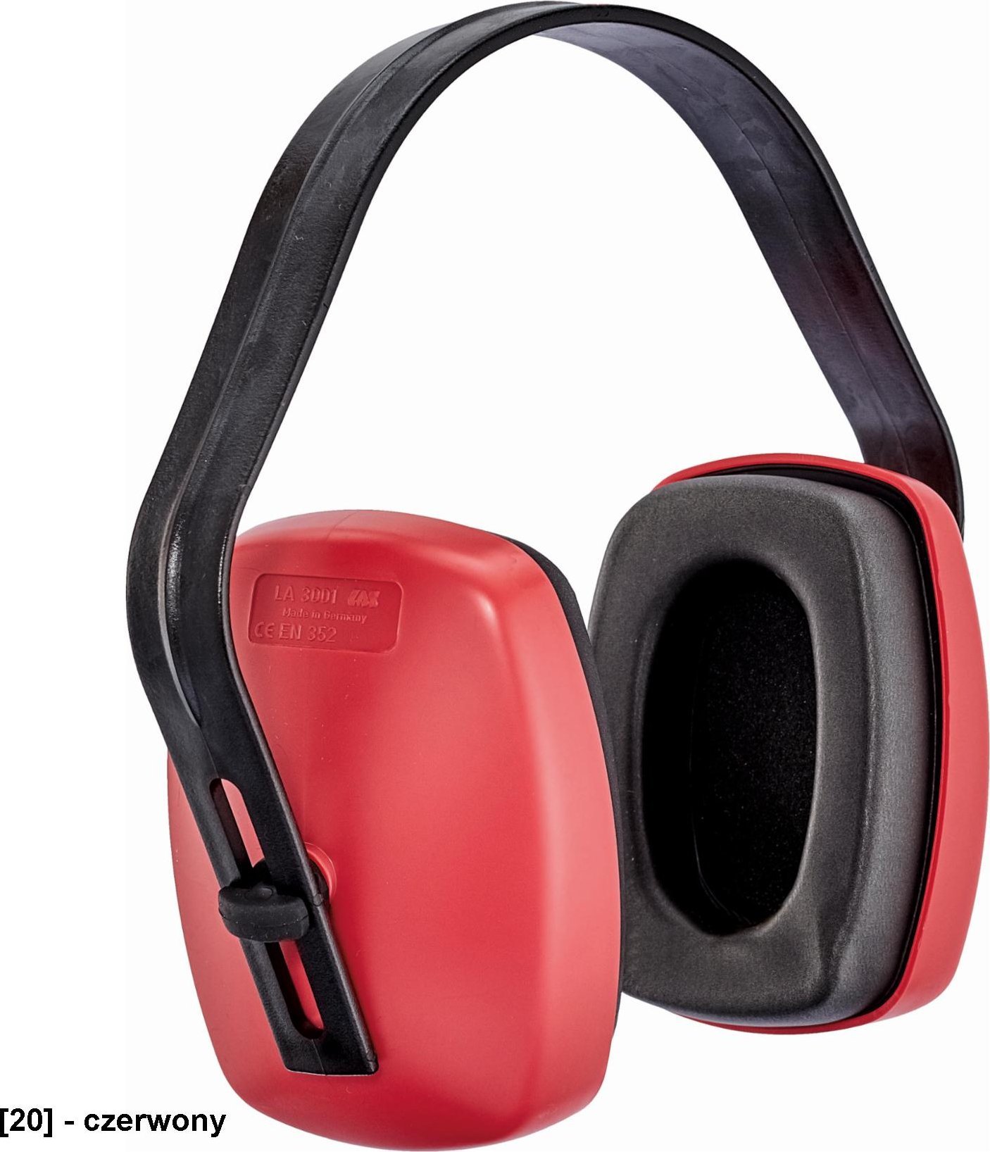 CERVA LA 3001 - nauszniki - czerwony