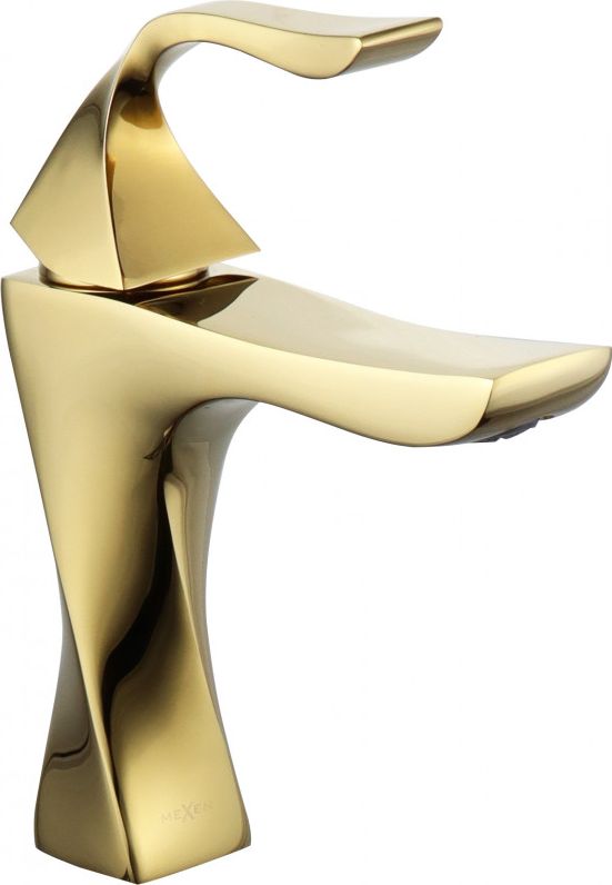 Bateria umywalkowa Mexen Estrella stojąca złoty