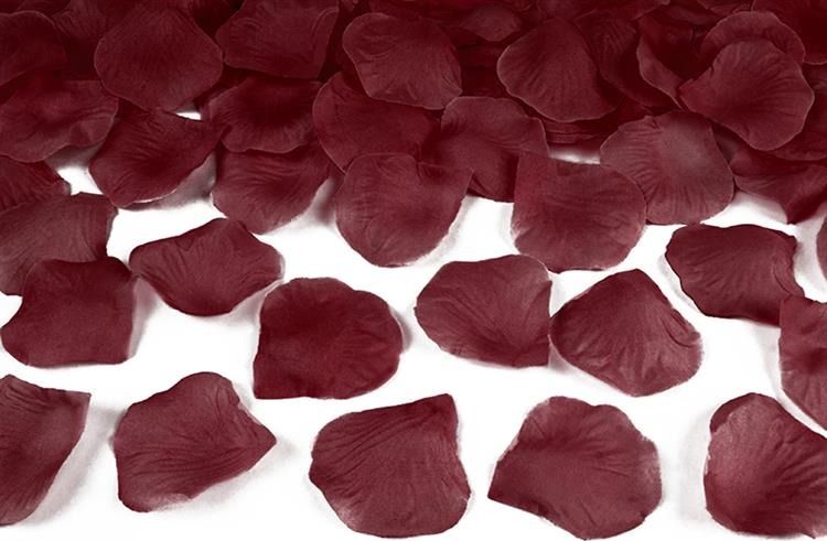 Party Deco Płatki róż, bordo, 100 szt. uniwersalny