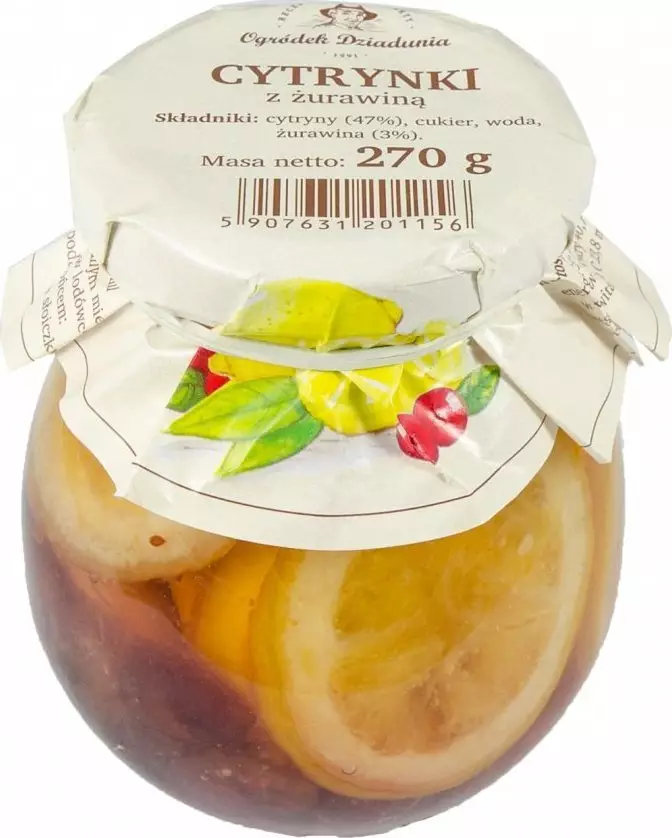 NATURALNE CYTRYNKI Z ŻURAWINĄ 270G - OGRÓDEK