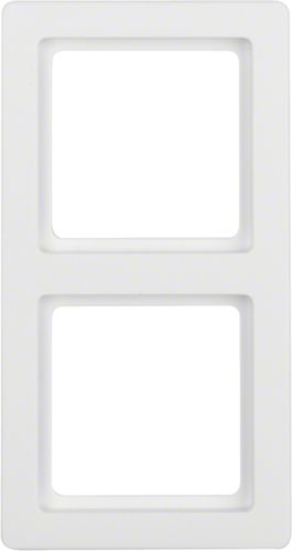 Berker Ramka podwójna Q.1 pozioma/pionowa śnieżnobiała aksamit (10126089)