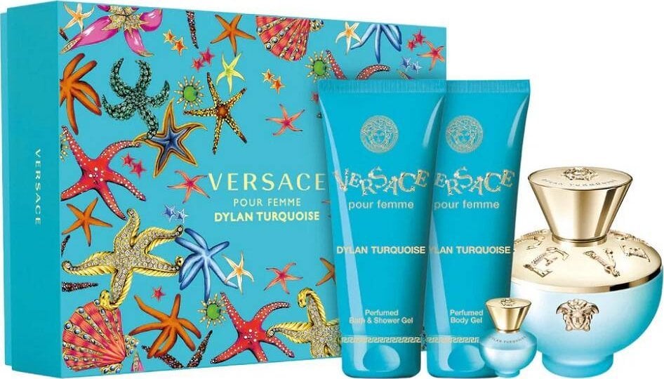 Versace Versace Dylan Turquoise Pour Femme edt 100ml + edt 5ml + SG 100ml + BG 100ml