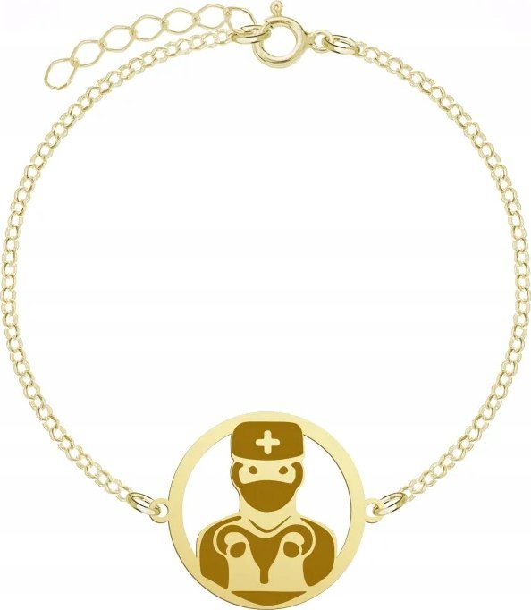 Radziszewska Jewellery Bransoletka Ginekolog pozłacana GRAWER GRATIS