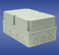 Elektro-Plast Puszka natynkowa hermetyczna pusta z osłabieniami 348 x 228mm IP65 PH-5B.2 szary (28.55)