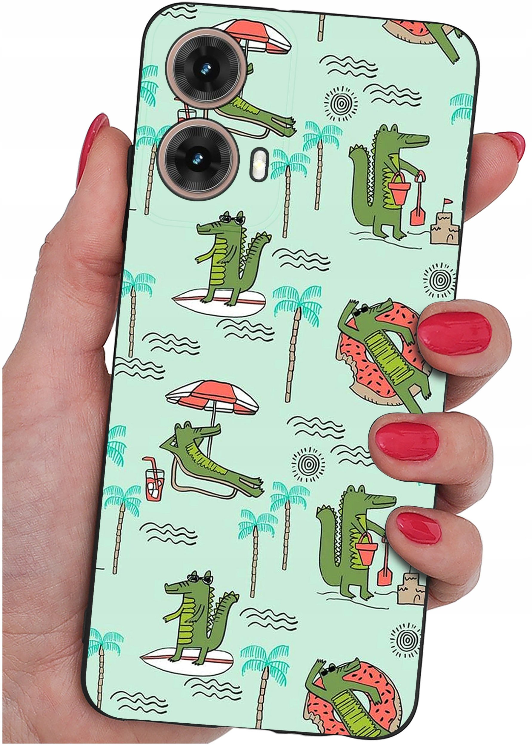 Etui do Motorola Moto G85 5G WZORY |SILIKONOWE MATT CASE