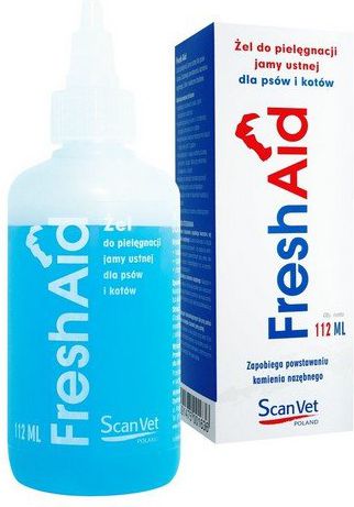 ScanVet Fresh Aid 112ml - pielęgnacja jamy ustnej psa i kota