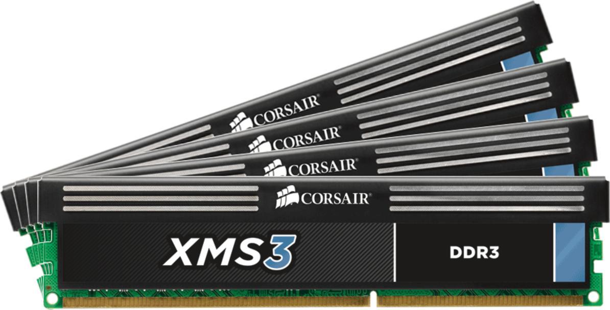 Pamięć Corsair XMS3, DDR3, 16 GB, 1333MHz, CL9 (CMX16GX3M4A1333C9)