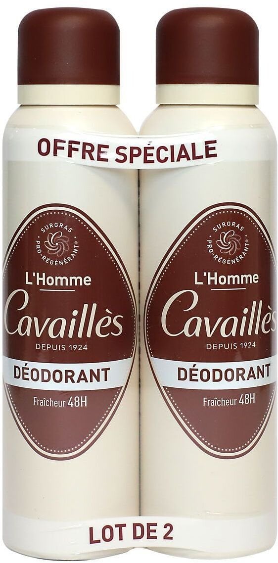 Nuxe Zestaw Duo, Roge Cavailles, Deodorant Spray, For Men, 2 szt., 150 ml