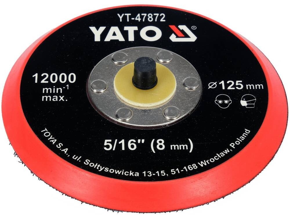YATO DYSK / TALERZ POLERSKI Z RZEPEM 125mm 5/16"