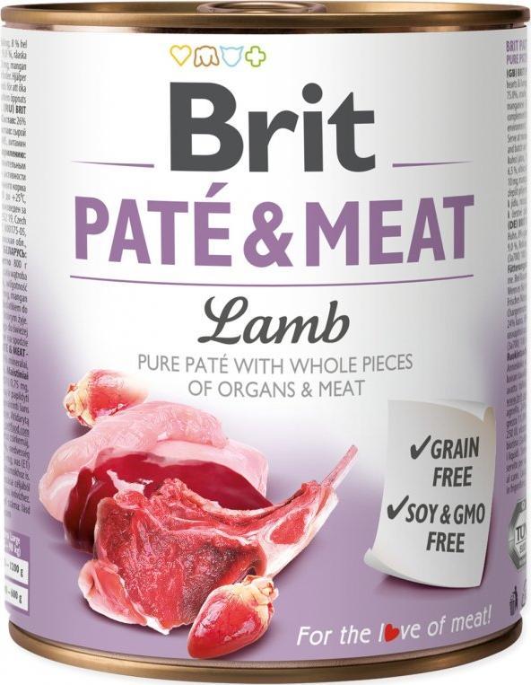 Brit puszka PATE&MEAT LAMB /6 800g