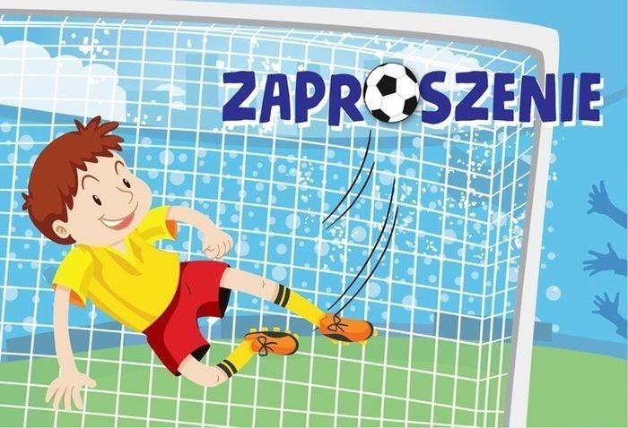 KUKARTKA Zaproszenie ZZ-069 Piłkarz, bramka (5 szt.)