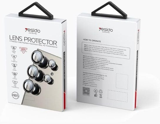 yesido Lens Protector WB51 Samsung S24/ S24 Ultra, BLACK / CZARNY