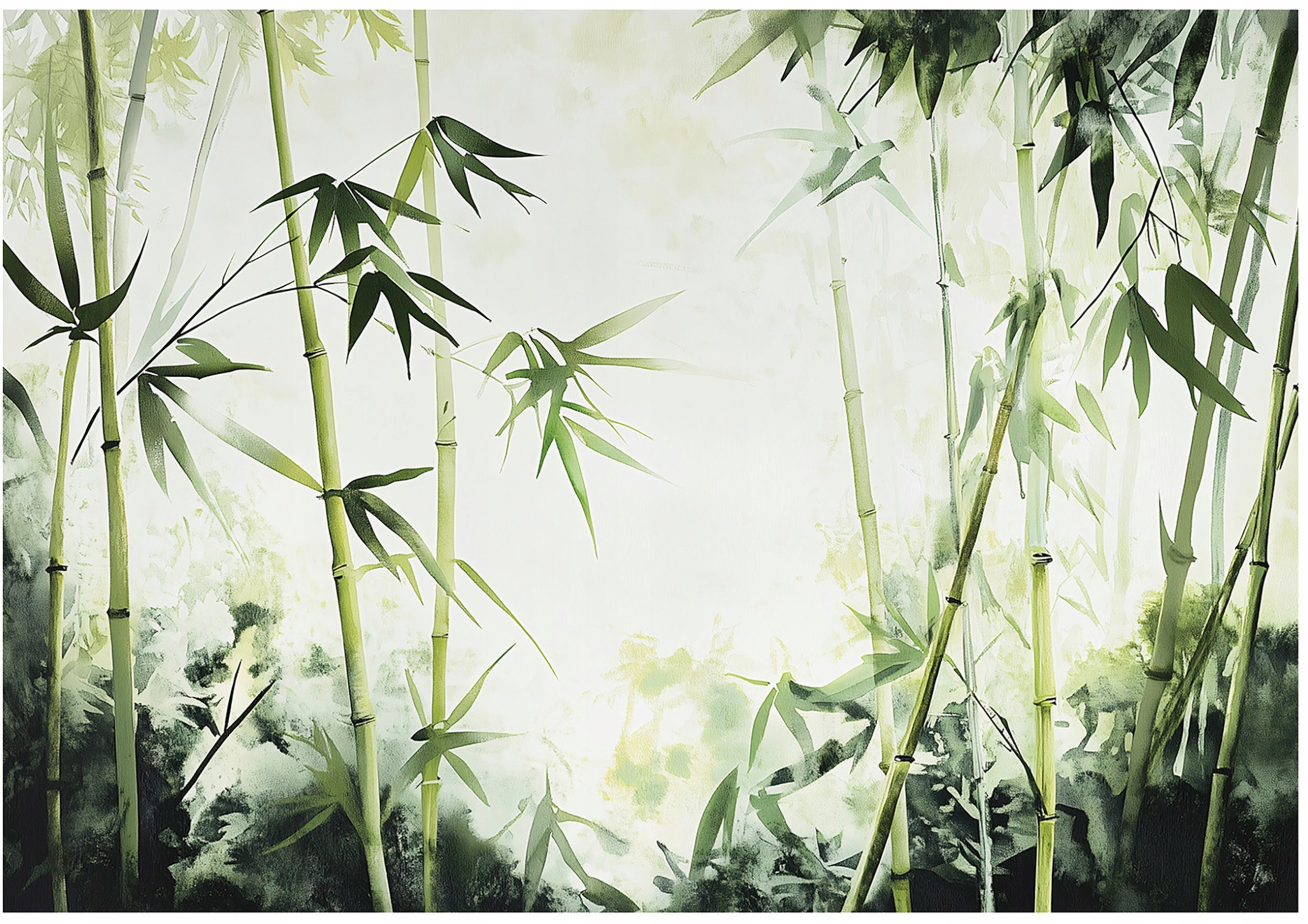 Fototapeta Bambus Zielony Natura Sypialnia Salon Tapeta Flizelina 300X210