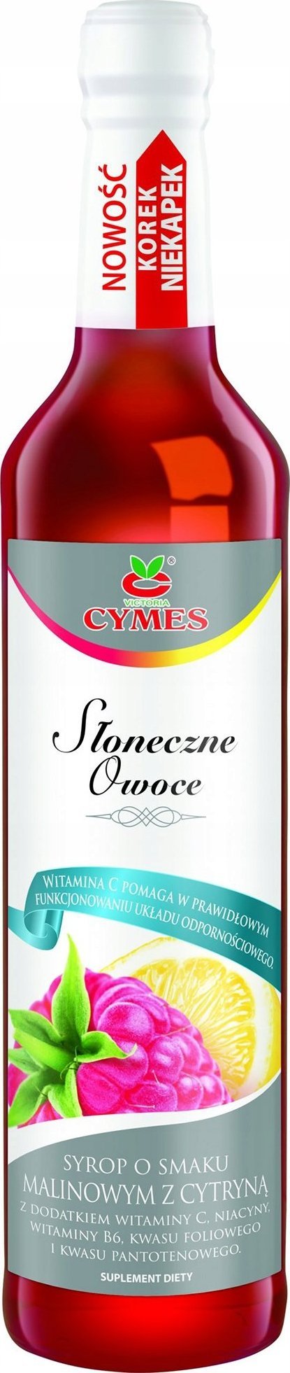 CYMES Cymes Syrop o smaku maliny z cytryną ,,Słoneczne owoce,, 420 ml
