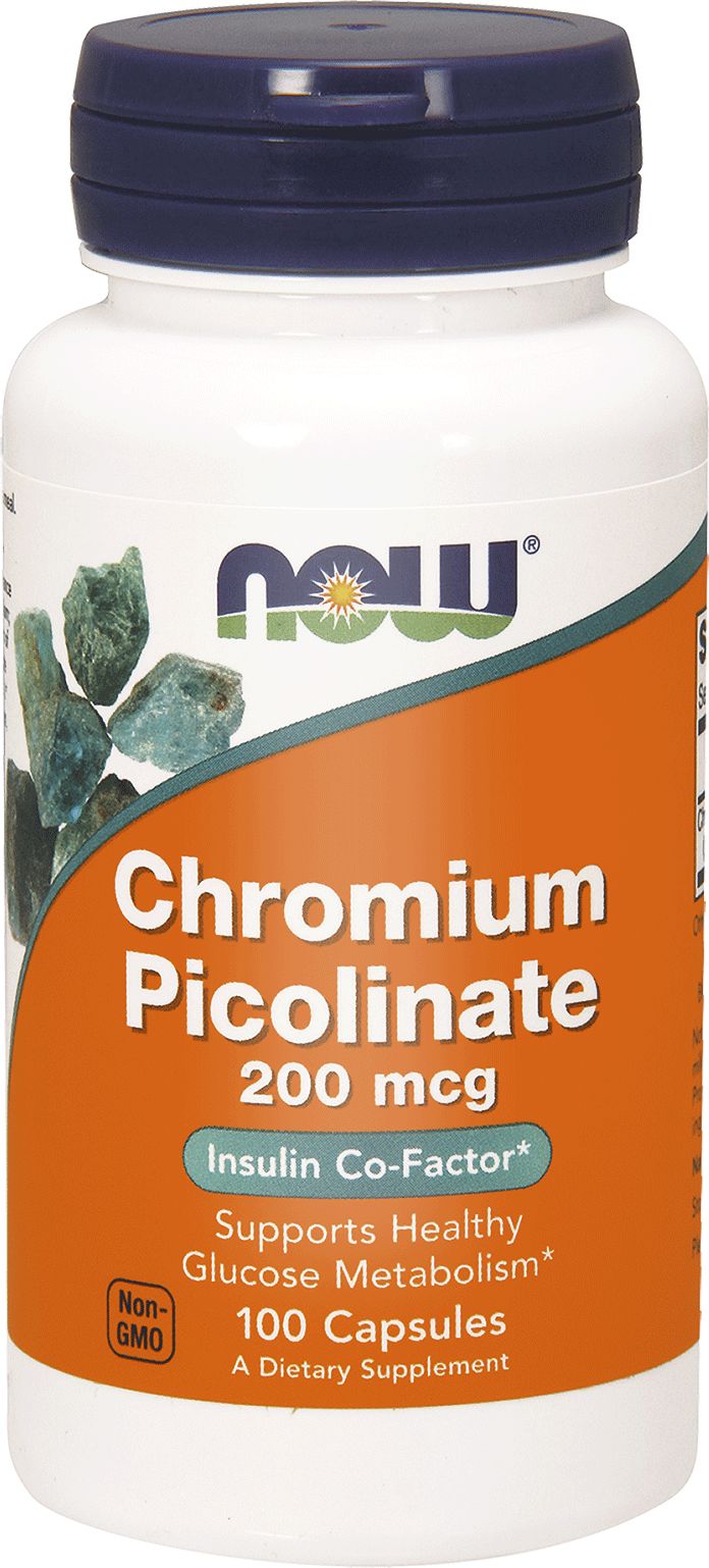 NOW Chromium Picolinate 200mcg 250 kapsułek