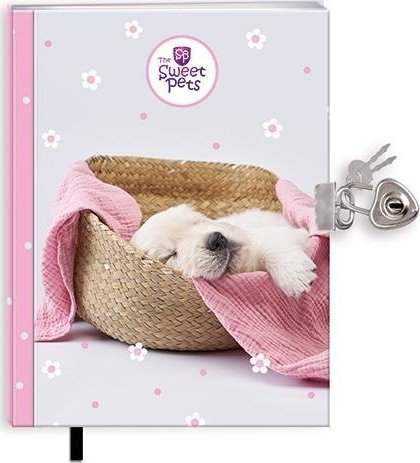 Pamiętnik z zakładką i kłódką The sweet pets Pies