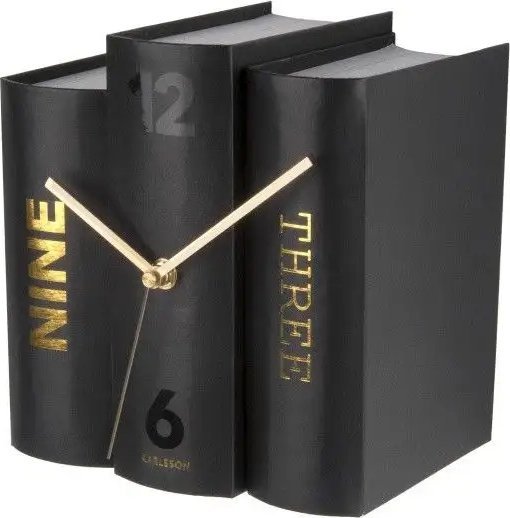 Karlsson Zegar książki BOOK, 20 x 20 x 15 cm