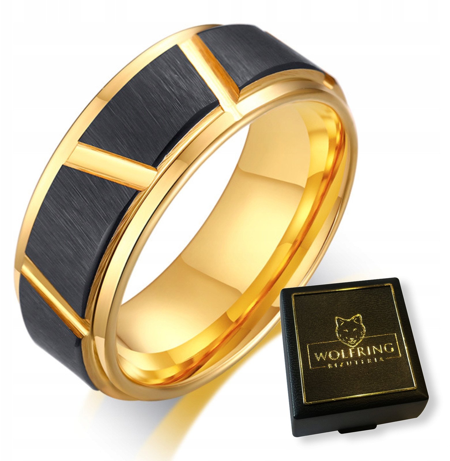 OBRĄCZKA PIERŚCIEŃ z Wolframu WOLFRING EU19 US09