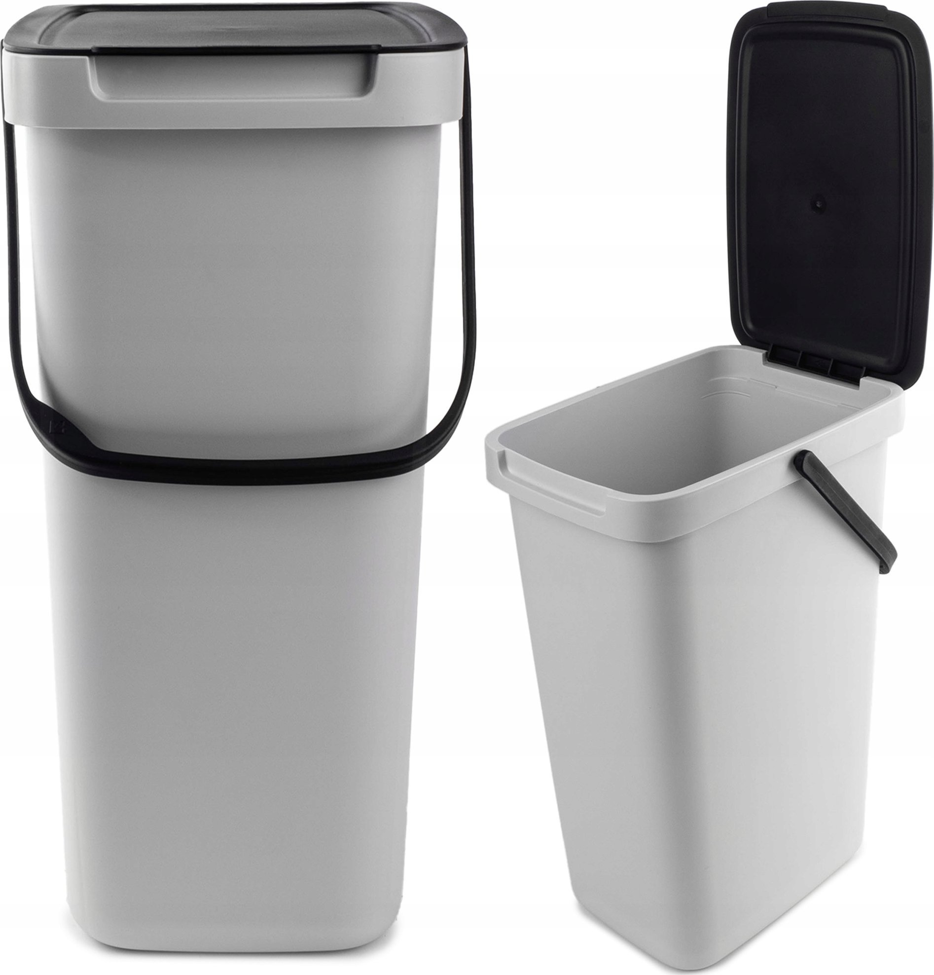 Kosz na śmieci Kadax KADAX Kosz Na Śmieci Pojemnik Na Odpady Z Pokrywą 12L Kubeł Do Segregacji