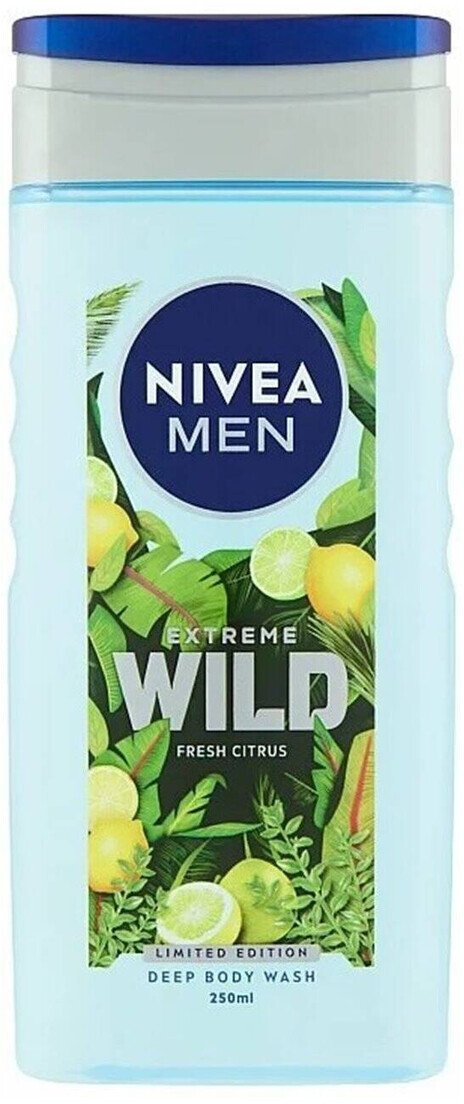 Nivea Extreme Wild Żel do mycia ciała Fresh Citrus 250ml