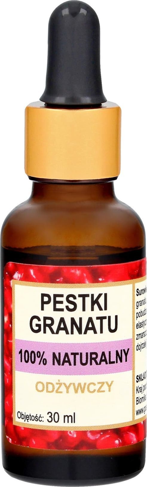 BIOMIKA 100% Naturalny Olejek z Pestek Granatu - odżywczy 30ml