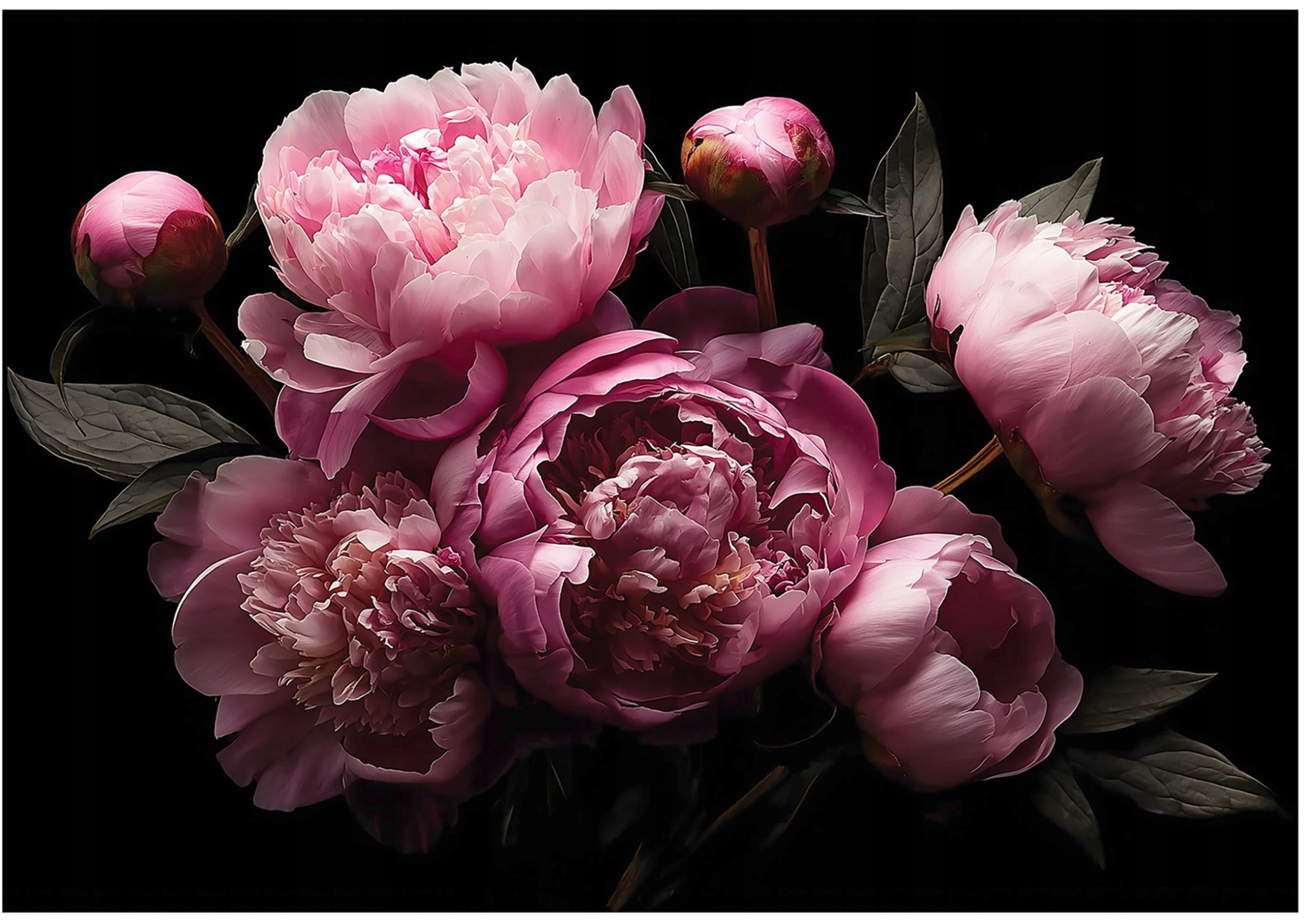 Fototapeta Na Flizelinie Kwiaty Piwonie Do Sypialni Salonu 350x250