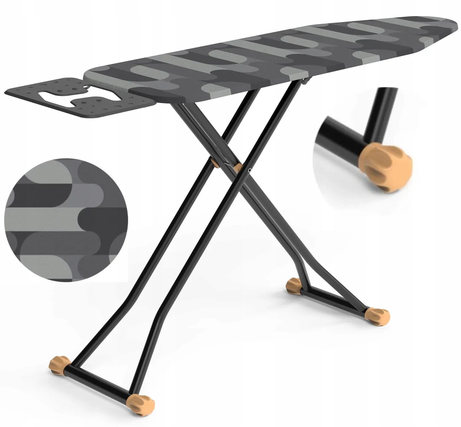 DESKA DO PRASOWANIA 112 x 36cm PROMIS PERFECT solidna Metalowy Blat DUŻA