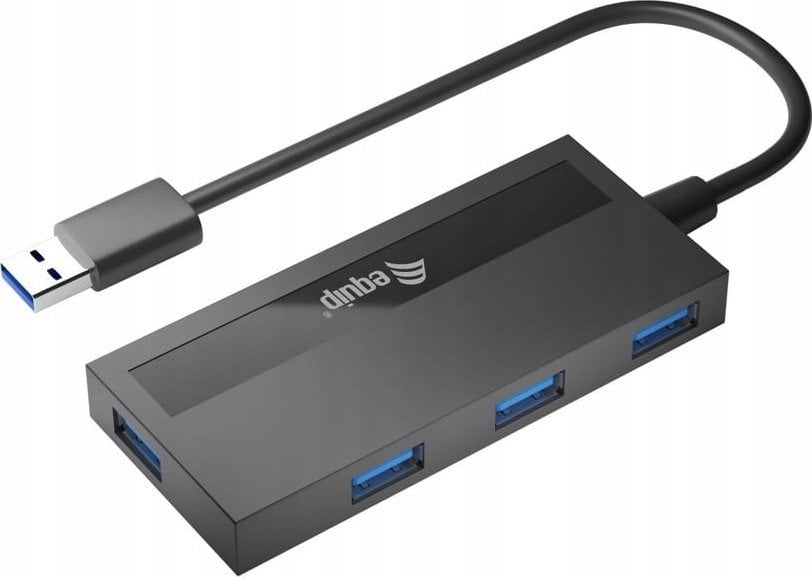 HUB USB Equip Equip USB-Hub 4-Port 3.2 ->4x3.0 +USB-C Adp.5Gbps o.Netz.sw