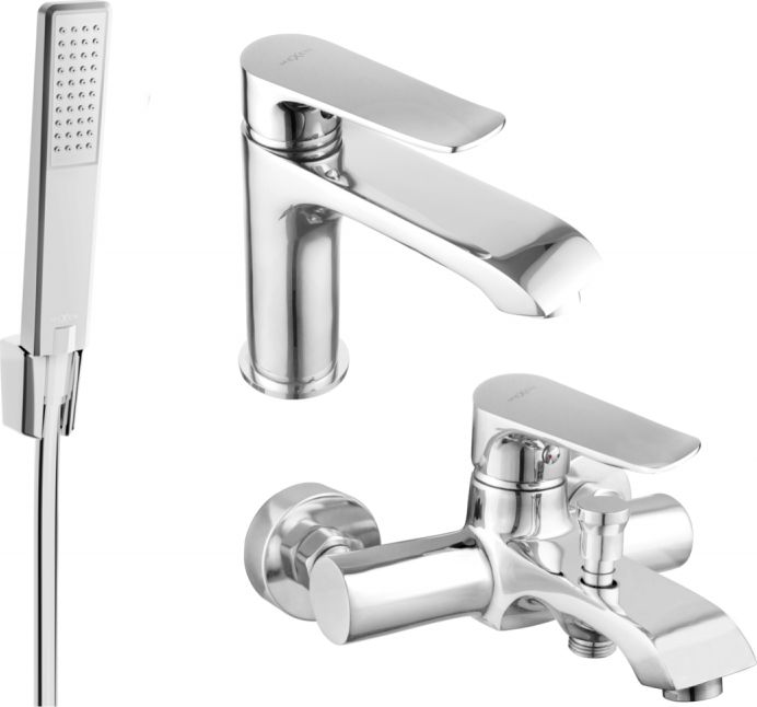 Mexen Mexen Pecos R72 zestaw wannowy, chrom - 72703R72-00