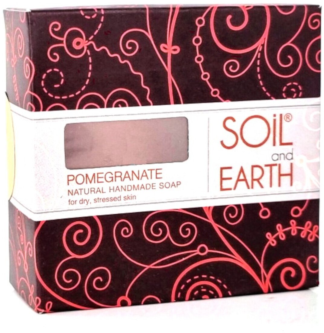 Soil and Earth Ręcznie robione mydło Owoc Granatu 125g