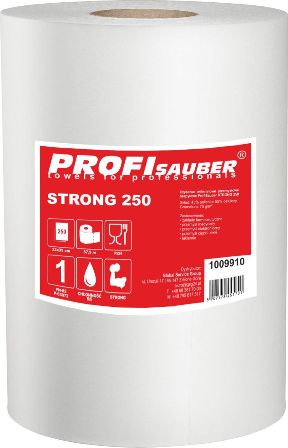 PROFI SAUBER Czyściwo włókninowe przemysłowe wytrzymałe ProfiSauber STRONG 250