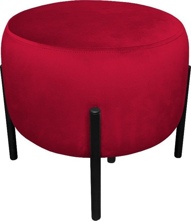 Atos Pufa WILFRED MG VELVET bordowa