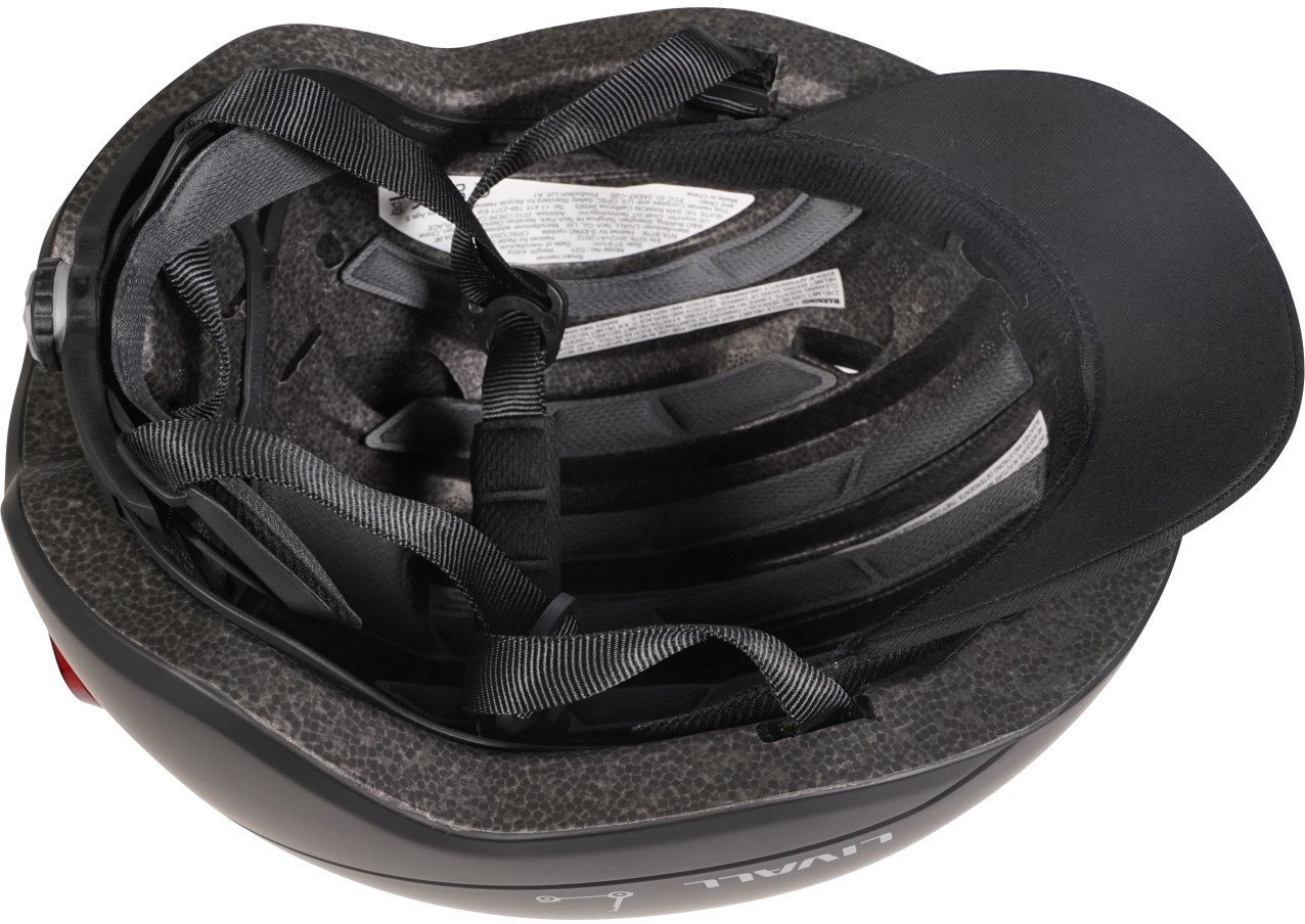 Kask miejski 57-61 cm światła LED czujnik upadku SOS czarny