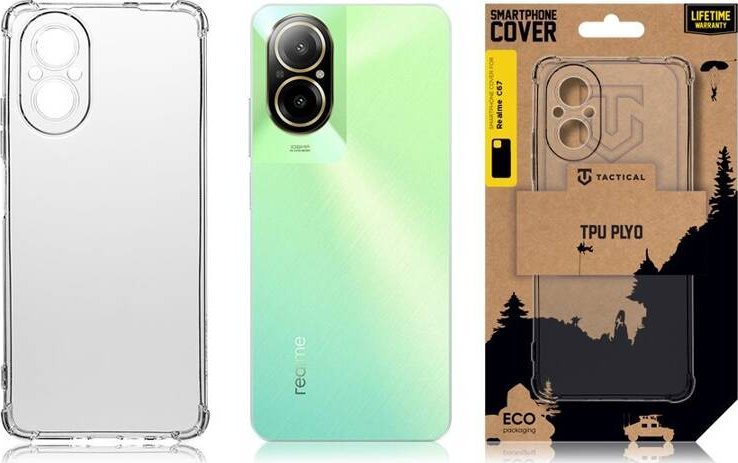 Tactical TPU Plyo Cover for Realme C67 Transparent standard