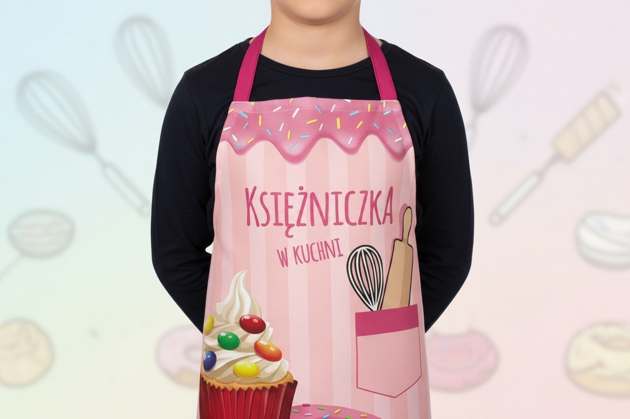 Fartuch kuchenny dziecięcy Księżniczka w kuchni