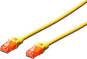Digitus Patchcord UTP, CAT 6, 10m, żółty (DK-1617-100/Y)