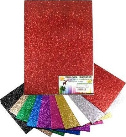 Pianka mikroguma brokat 20x30cm 10 arkuszy