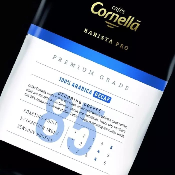 Kawa ziarnista Cornella Kawa ziarnista Barista PRO Premium Grade Decaf 85 500g
