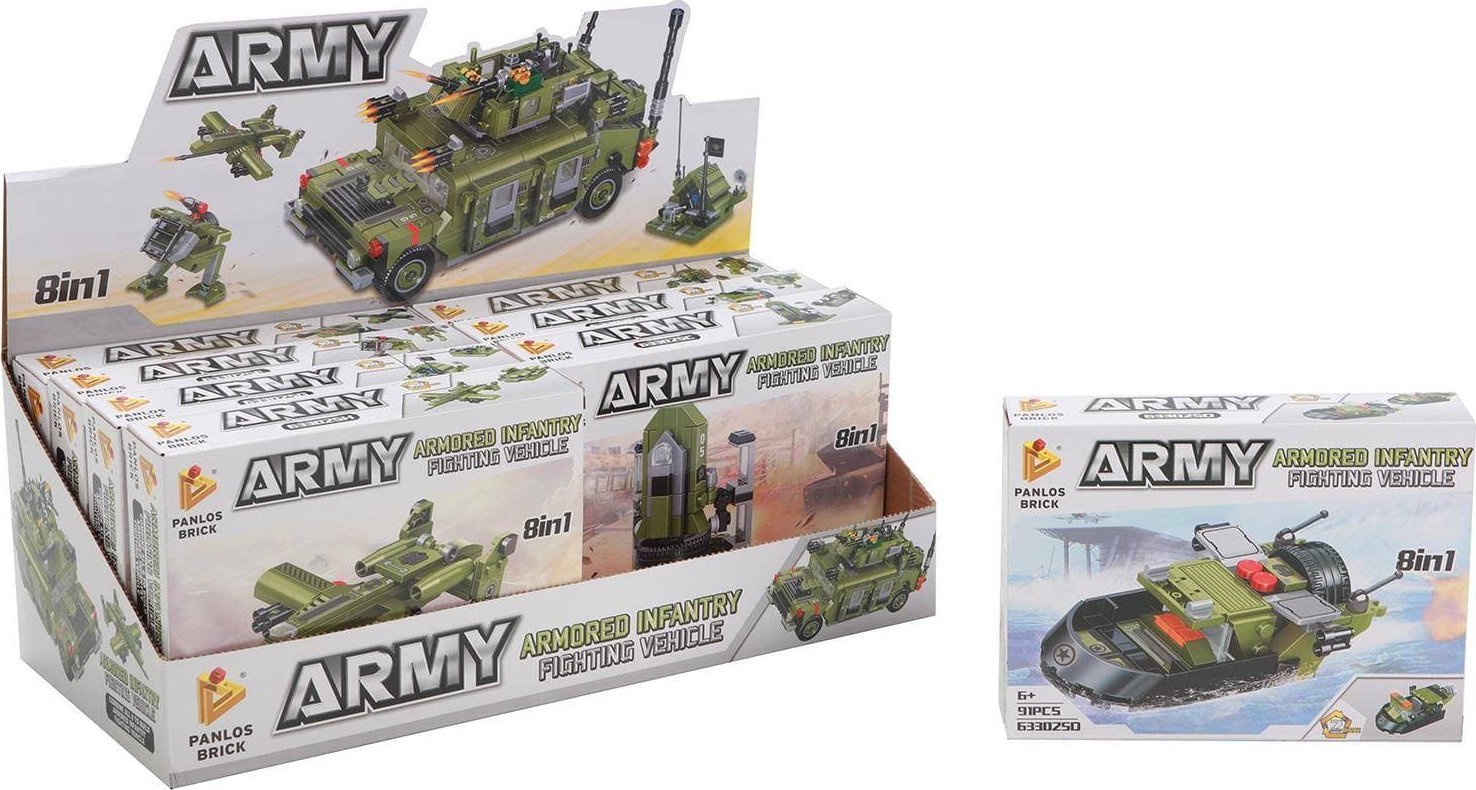 Trifox Klocki pojazd wojskowy 90 elementów MIX