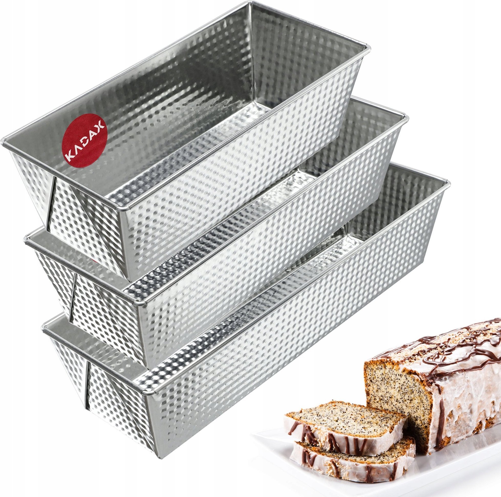 Kadax KADAX Keksówka Forma Do Pieczenia Zestaw xxL 3szt