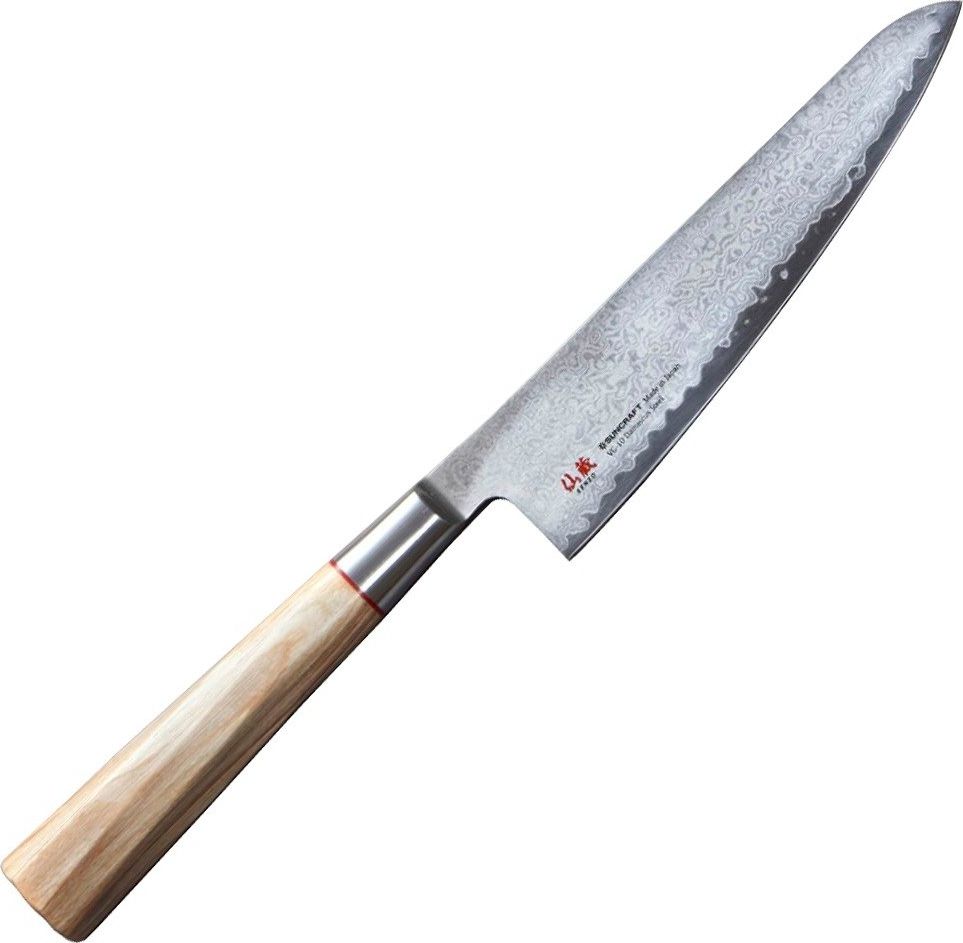Suncraft Nóż kuchenny Suncraft SENZO TWISTED OCTAGON Santoku small 143 mm [TO-03] uniwersalny