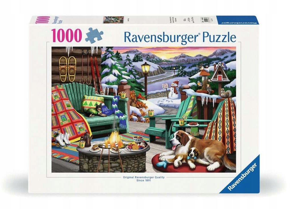 Ravensburger Puzzle Zimowy odpoczynek 1000 elementów
