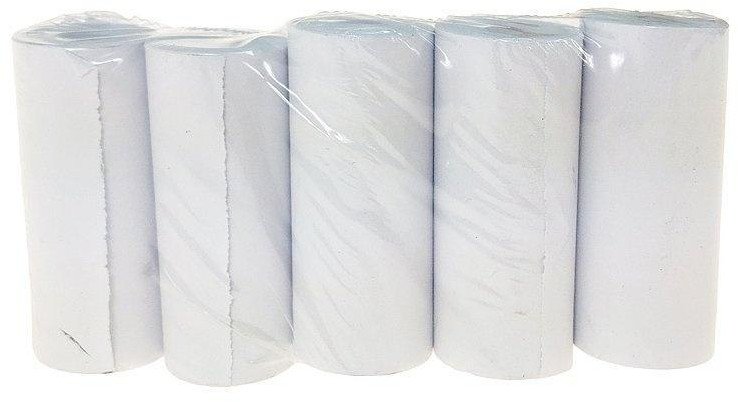 Papier termiczny biały 5,5x2,5cm 5 rolek