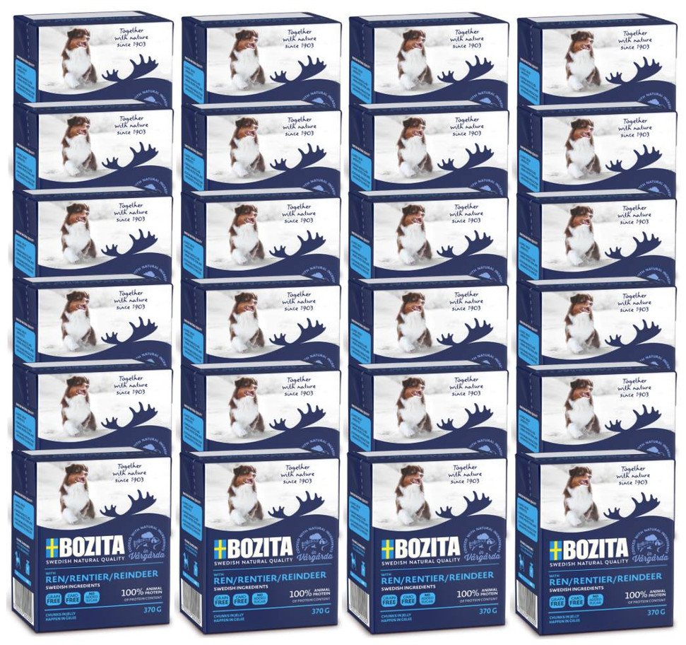 BOZITA Dog: Renifer w galarecie 24x370g