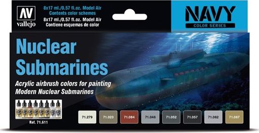 Vallejo Nuclears Submarines zestaw farb Vallejo 71611 uniwersalny