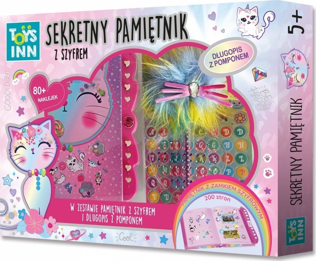 Stnux Pamiętnik z szyfrem Kotek